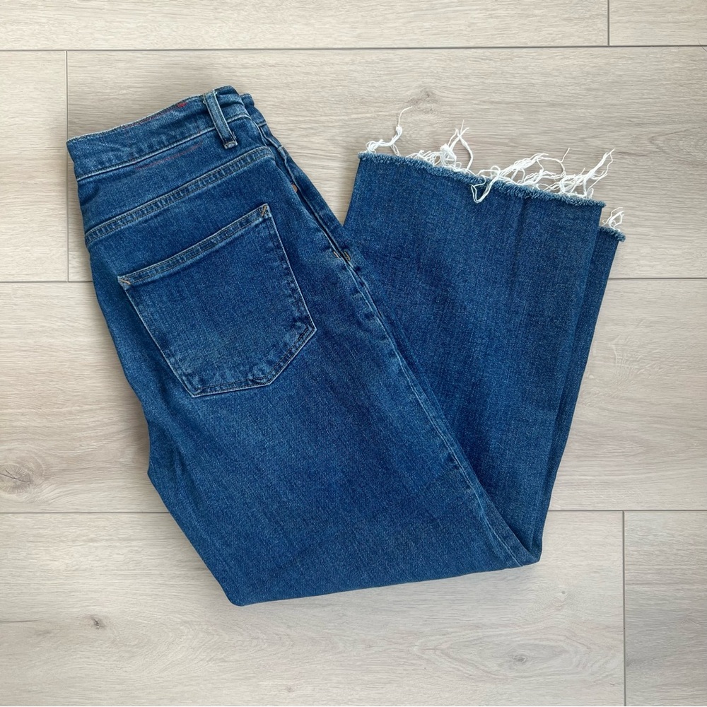 Marine Layer High Rise Wide Leg Crop Jeans